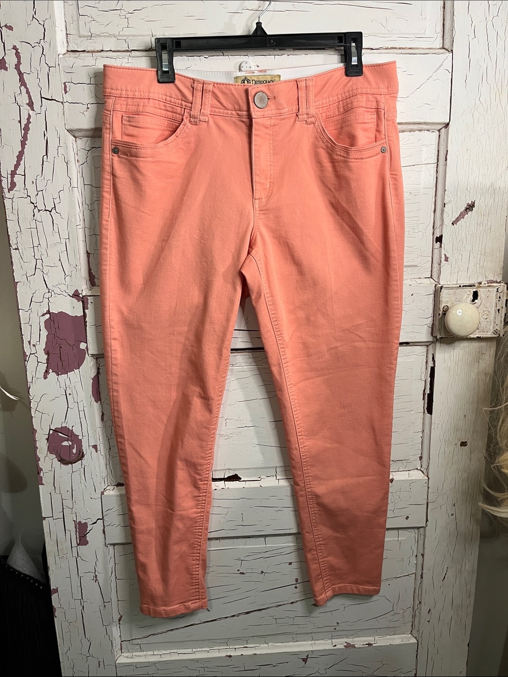 DEMOCRACY Coral Stretch Women's Jeans Slimming Sz 12 Cotton Blend